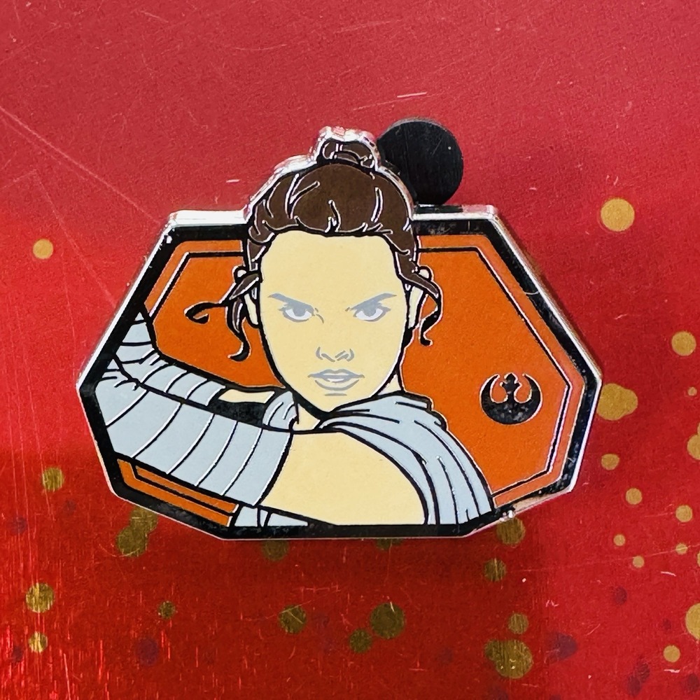 Disney Parks Trading Pin 2020 Hidden Mickey Disney Pin #4 Star Wars Heroes Rey